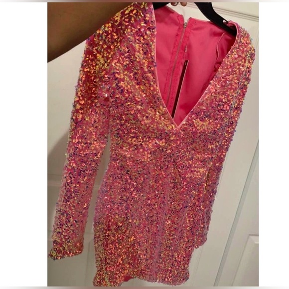 Dresses & Skirts - New Luxe Pink Sexy Sequin Evening Party Dress